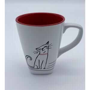 Hallmark Cartoon Cat Mug Coffee Cup 4 1/2" tall 12 oz.
